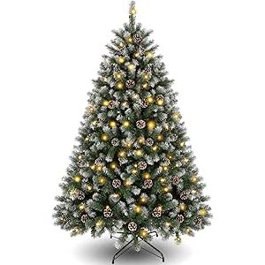 Himimi Albero di Natale Artificiale 180 cm con 250 LED
