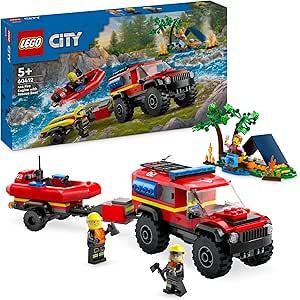 LEGO City Fuoristrada Antincendio e Gommone 60412