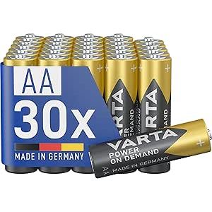 VARTA Batterie AA, 30 pile Alcaline 1,5V