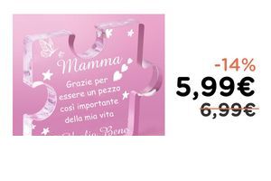 Puzzle A Blocchi Acrilico 15 pezzi Regalo Mamma