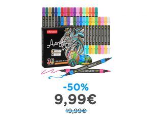 36 Colori Pennarelli Acrilici