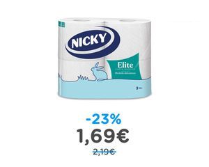 Nicky Elite - 4 Rotoli di Carta Igienica