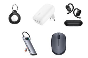 Belkin BoostCharge Caricabatteria, Soundcore V20i Cuffie Open-Ear