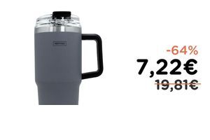 NERTHUS FIH 1437 Tazza termica 600 ml con coperchio ermetico