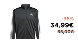 adidas 3 Stripes Tricot Track Top Uomo Black M