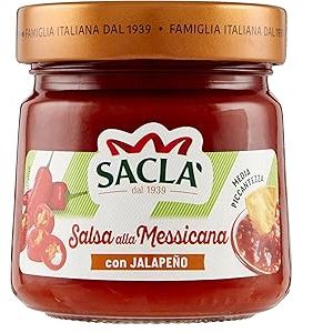 Saclà Salsa Messicana Jalapeño 190g Vetro Confezione 6