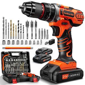 21V Avvitatore a Batteria, Trapano a Percussione