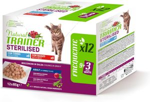 Natural Trainer Cibo Umido per Gatti Adulti Sterilizzati