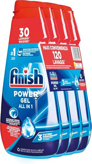 Finish Powergel Detersivo Lavastoviglie Fresh