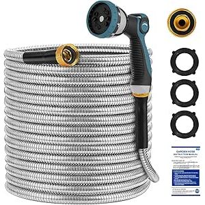 TOYSARC Tubo da Giardino in Acciaio Inox 15m