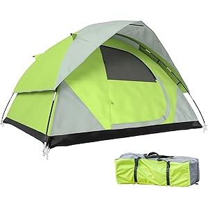 Outsunny Tenda da Campeggio 3 Persone a Cupola