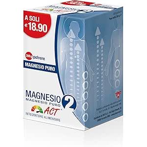 Magnesio 2 Act Puro Polvere 300g Integratore Alimentare