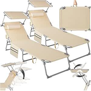 TecTake® Set di 2 Sdraio