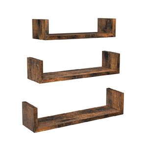 VASAGLE Mensole Da Parete A Forma Di U, Set Di 3