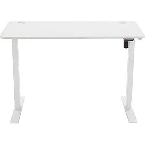 Amazon Basics Scrivania Sit-Stand 120x60 cm Bianco Elettrica
