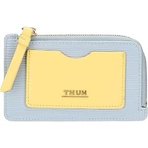 THUN - Porta carte medio bicolor in ecopelle