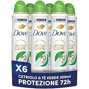 Dove Deodorante Spray Advanced Care Go Fresh Cetriolo 6x200ml
