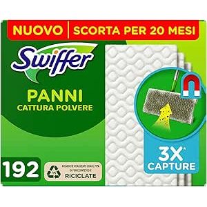 Swiffer Panni Catturapolvere Pavimenti Dry Ricarica 192 Panni
