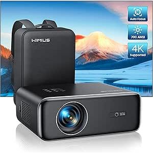 WiMiUS Proiettore 900 ANSI 1080P Full HD con Zoom